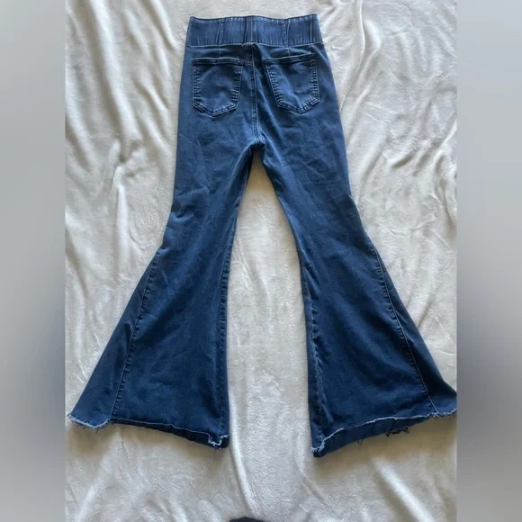 Three Bird Nest Navy Denim Trousers - Picture 5 of 6